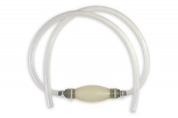 Шланг подкачки топлива универсальный 4 хомута прозрачный силиконовый