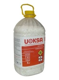 Антигололедный реагент UOKSA "Актив" 5кг (-30) бутыль
