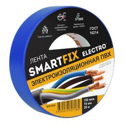 Изолента ПВХ 19 мм * 20м СИНЯЯ SmartFix ELECTRO