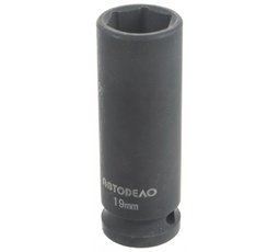 Головка-бита ударная шестигранная 1/2" 19мм (78 мм) АвтоДело
