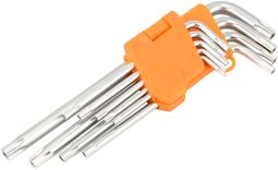 Набор Г-обр. TORX 9шт (T10-T50) Автодело с отверствием
