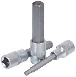 Головка (1/2 L-100мм)со вставкой шестигранник 7мм Автодело