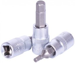 Головка (1/4 L-38мм)со вставкой шестигранник 6мм Автодело