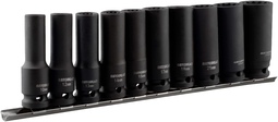 Набор головок ударных 1/2" 10-24 мм (10пр.;12PT; L-78mm; планка) АвтоDело