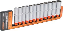 Набор головок высоких 12пр. (1/2", 6-ти гранных 10-22 мм) (холдер) Автодело
