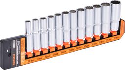 Набор головок высоких 12пр. (1/2", 12-ти гранных 10-22 мм) (холдер) Автодело