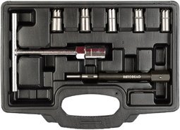 Набор фрез для ремонта седел форсунок дизельного двигателя 7 пр. (АвтоDело)15855