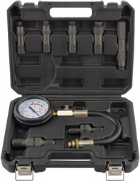 Компрессометр бензин 8 предметов (с резьбовыми адаптерами) Автодело
