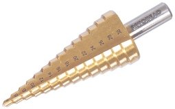 Сверло ступенчатое 4.0-30.0 мм 14 ступеней Р6М5К5 (Автодело)