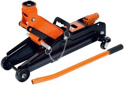 Домкрат 2.5т подкатной в кейсе с фиксатором (140-380мм) Автодело