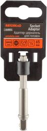 Адаптер-держатель для головок и вставок (1/4"<-->HEX1/4", L=65мм) АвтоDело 44801