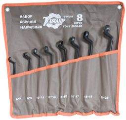 Набор накидных ключей 8шт.(6-22мм в сумке) Техмаш