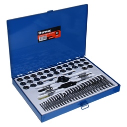 Набор метчиков и плашек 60 предметов Ермак