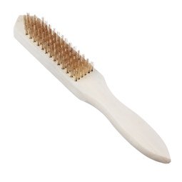 Щетка по металлу 6-ти рядная (деревянная ручка)