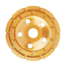 Чашка алмазная зачистная двухрядная 125мм Ермак