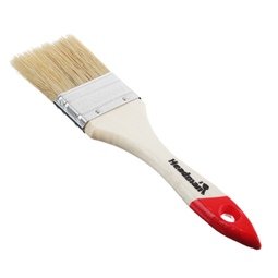 Кисть малярная плоская 50мм с деревянной ручкой (натуральная щетина)