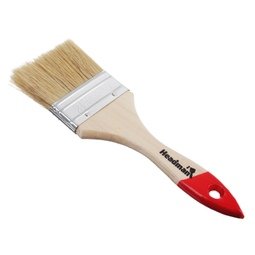 Кисть малярная плоская 63мм с деревянной ручкой (натуральная щетина)