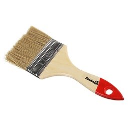 Кисть малярная плоская 75мм с деревянной ручкой (натуральная щетина)