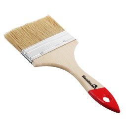 Кисть малярная плоская 100мм с деревянной ручкой (натуральная щетина)