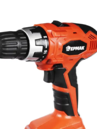 Дрель -шуруповерт бесщет. аккум. Ермак ДША-21- LCДК;18В,2 А*ч;0-400/0-1500об/мин;8/40Нм;1