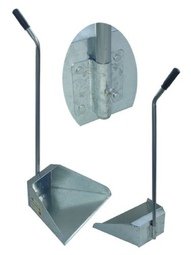 Совок для мусора "Хомяк" цинк г-образная ручка 650мм