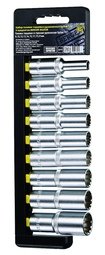 Набор головок торцевых удлинённых 1/2" Spline 9 предметов BERGER BG2038