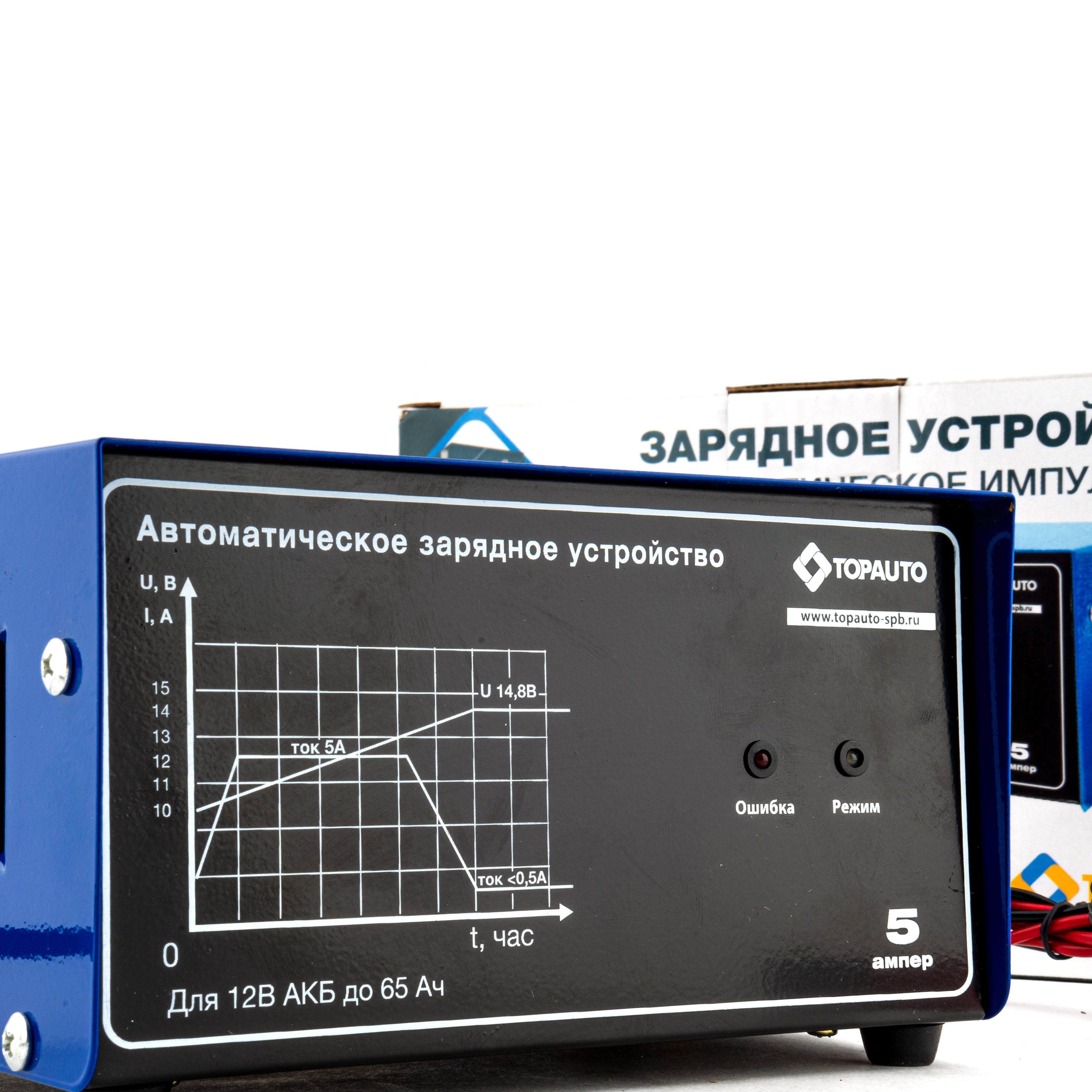 Автомат. зарядное устройство ТОП АВТО 5А (5А, для 12В-АКБ до 65 А*ч,  светодиод.инд.), купить оптом по выгодной цене, компания ООО 